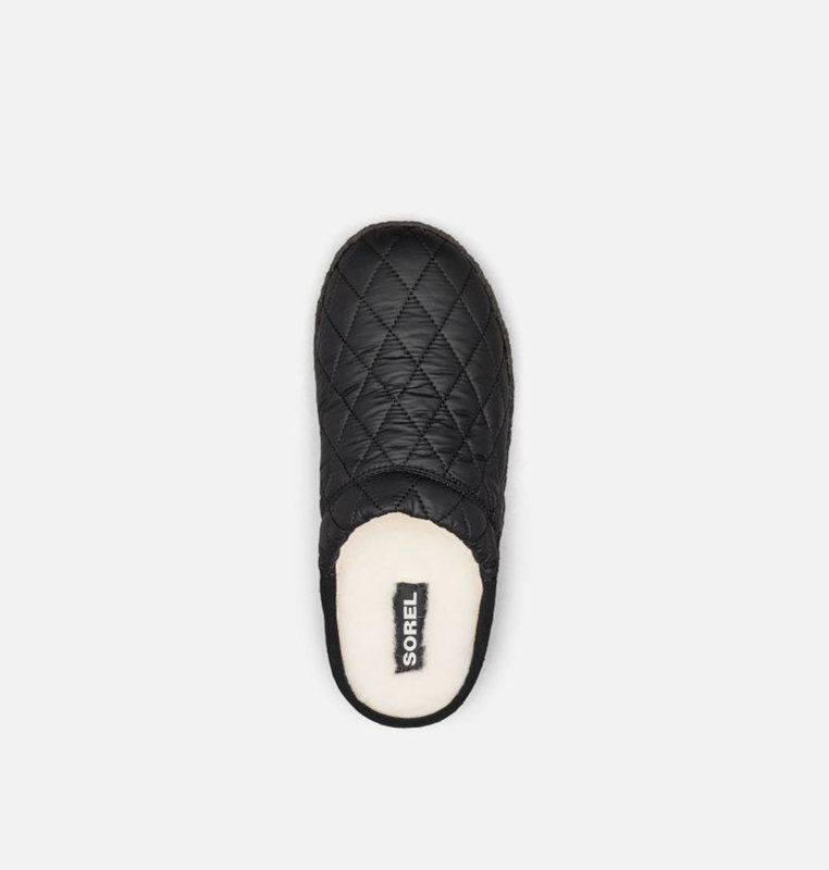 Womens Slippers Black - Sorel Nakiska™ Scuff - 053928-DUW